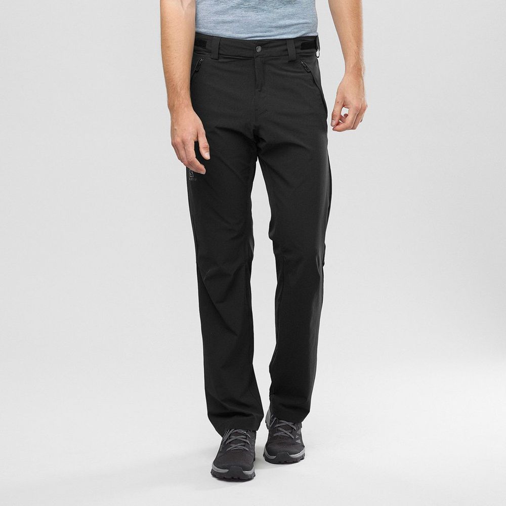 Salomon WAYFARER STRAIGHT Pantalones Hombre - Negras - Colombia (98721-BLAM)